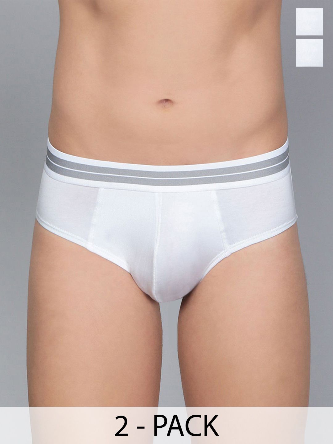 Mast & Harbour Pack Of 2 Men Basic Briefs MnH_003_BRF_WH/GW/_2PC-picture-19