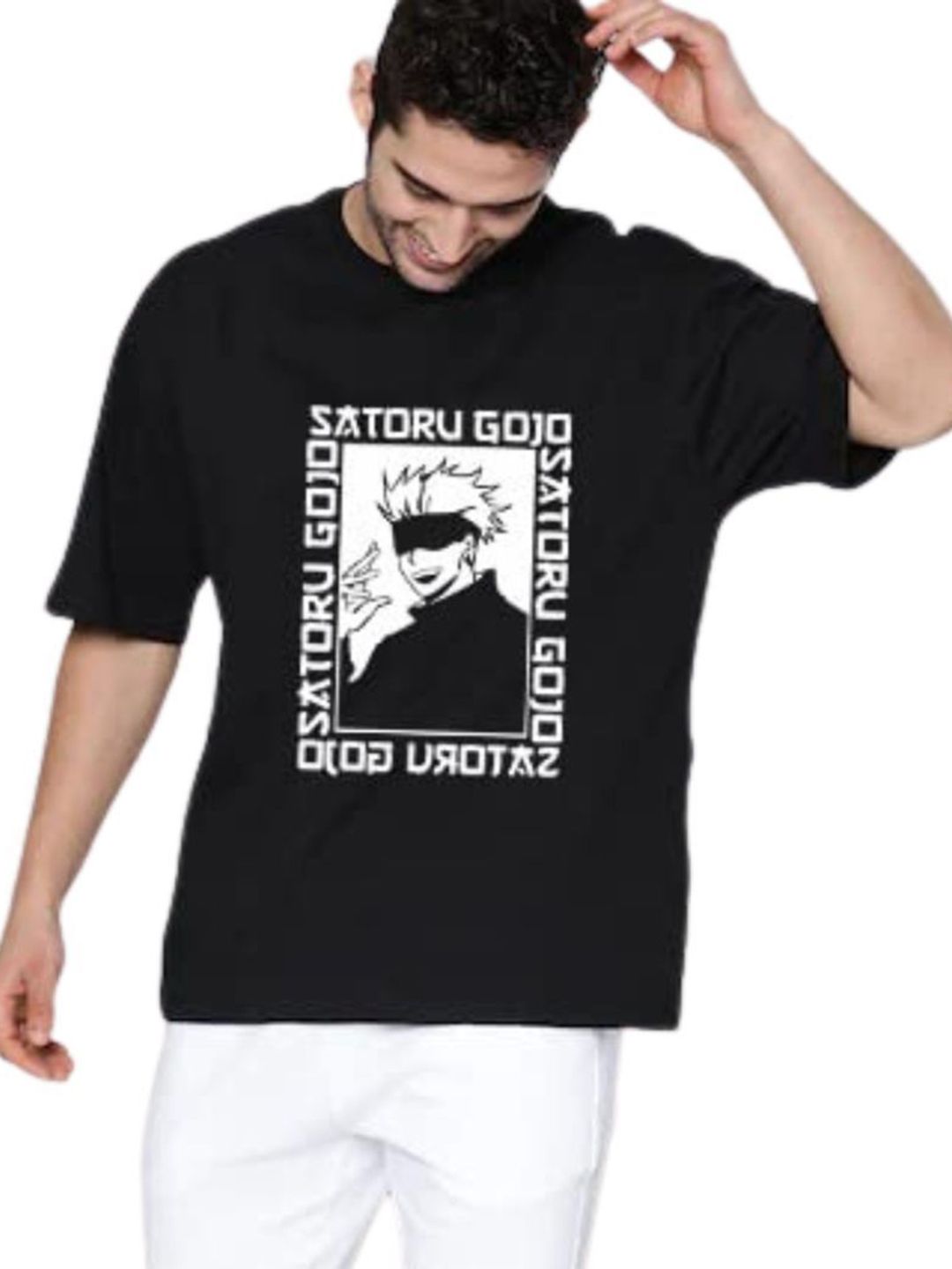 PULP Men Naruto Graphic Printed Round Neck Cotton Relaxed Fit T-shirt-picture-40