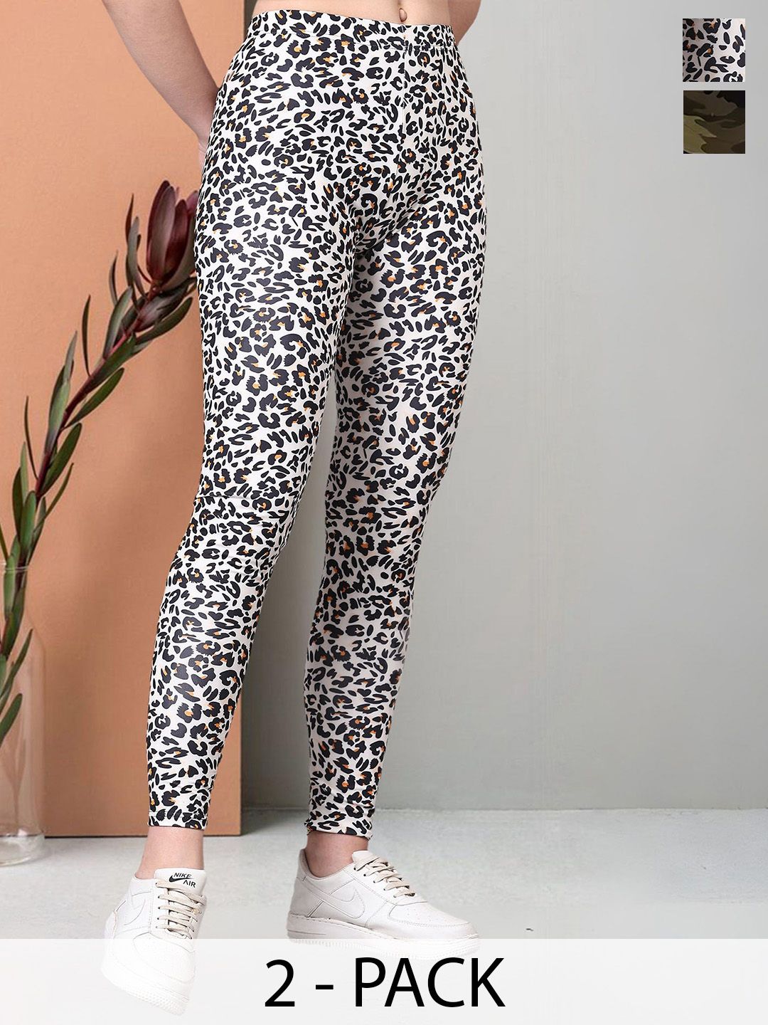 Moda Rapido Women Pack Of 2 Regular Fit Printed Jeggings
