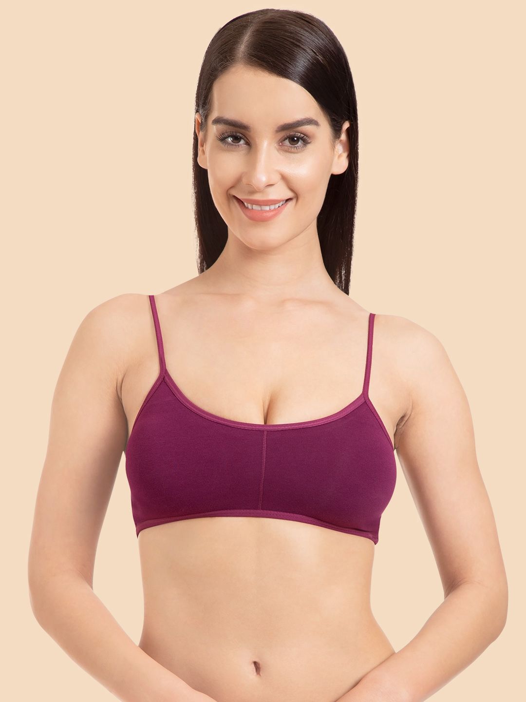 Tweens Women Non Padded Seamless Full Coverage Cotton Bralette Bra-picture-33