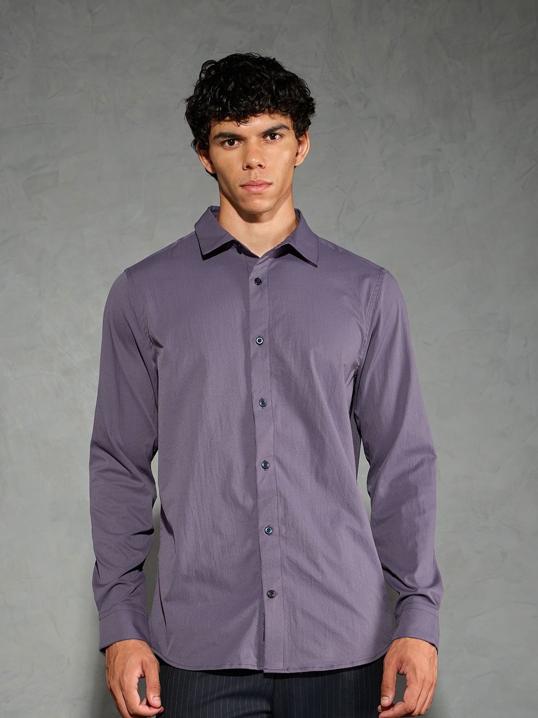 Technosport Men Spread Collar Comfort Slim Fit Casual Shirt with TS Lytra-picture-31