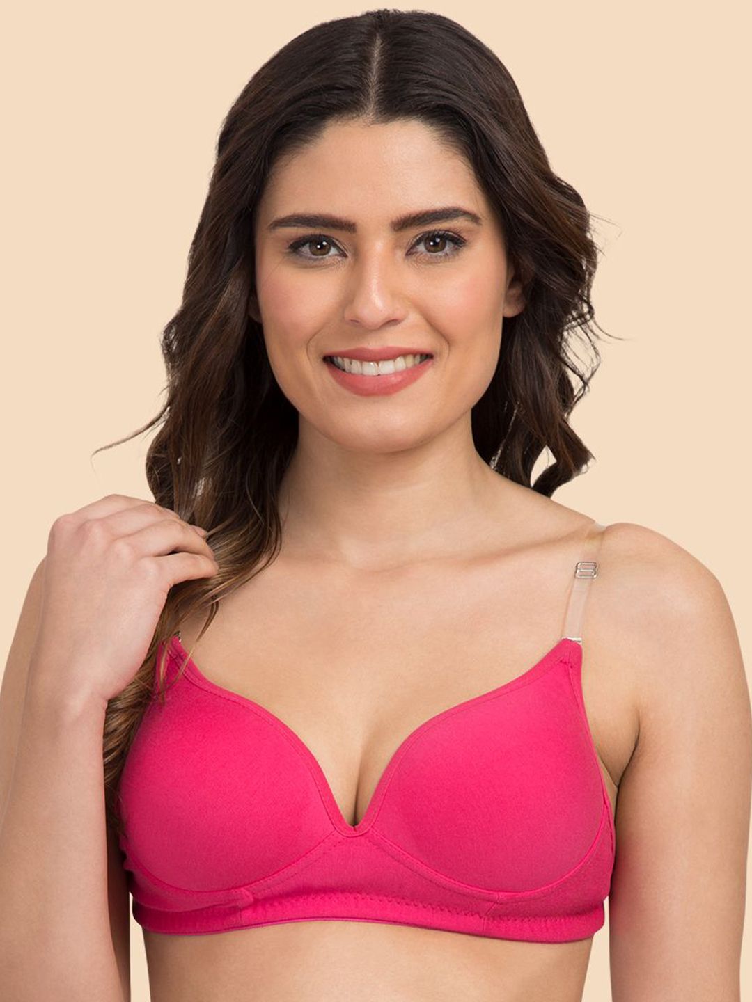 Tweens Medium Coverage Heavily Padded Seamless T-Shirt Bra-picture-27