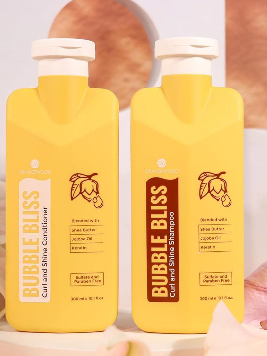 Bubble Bliss Set Of 2 Curl & Shine Conditioner & Shampoo- 300 ml Each-image-0