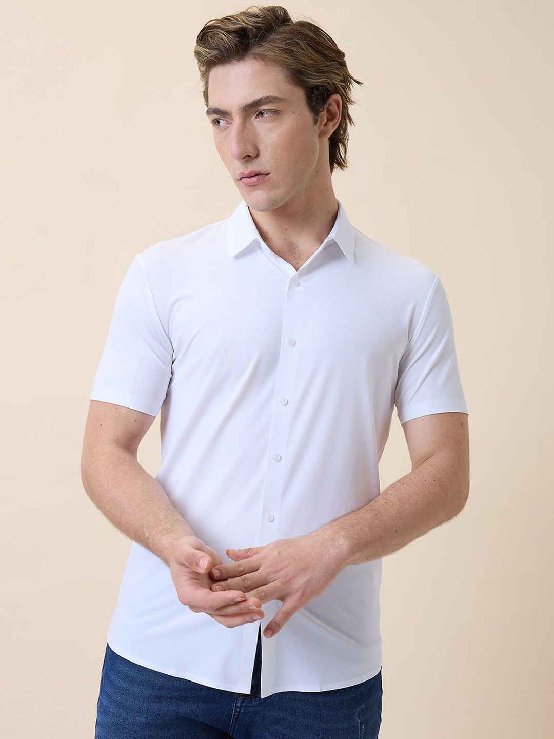 Status Quo Men Premium Short Sleeves Casual Shirt-picture-38
