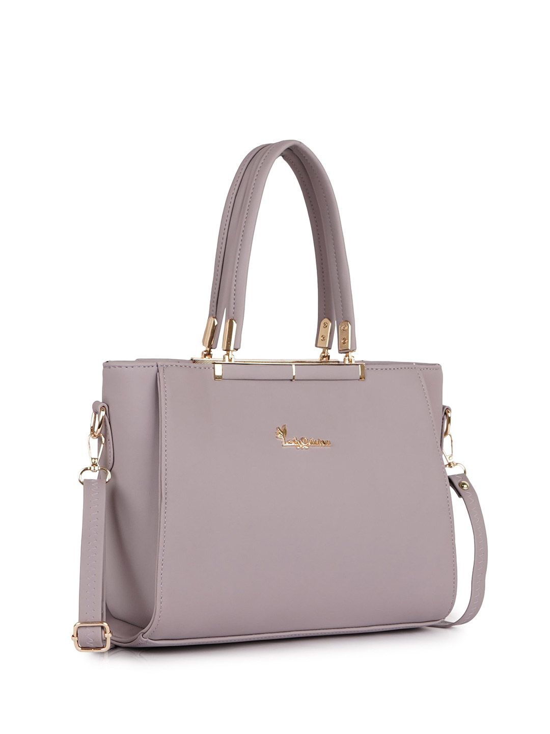 LADY QUINTON Women PU Handheld Bag With Detachable Sling Strap-picture-40