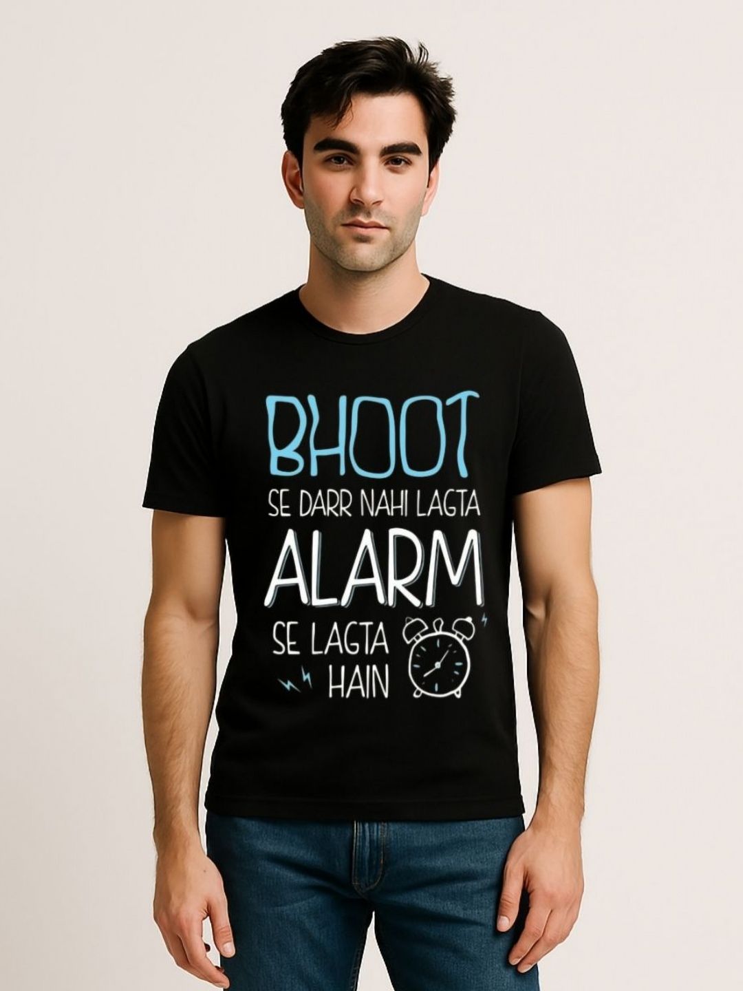 Be Crazy Men Typography Printed Round Neck Cotton T-shirt-picture-22