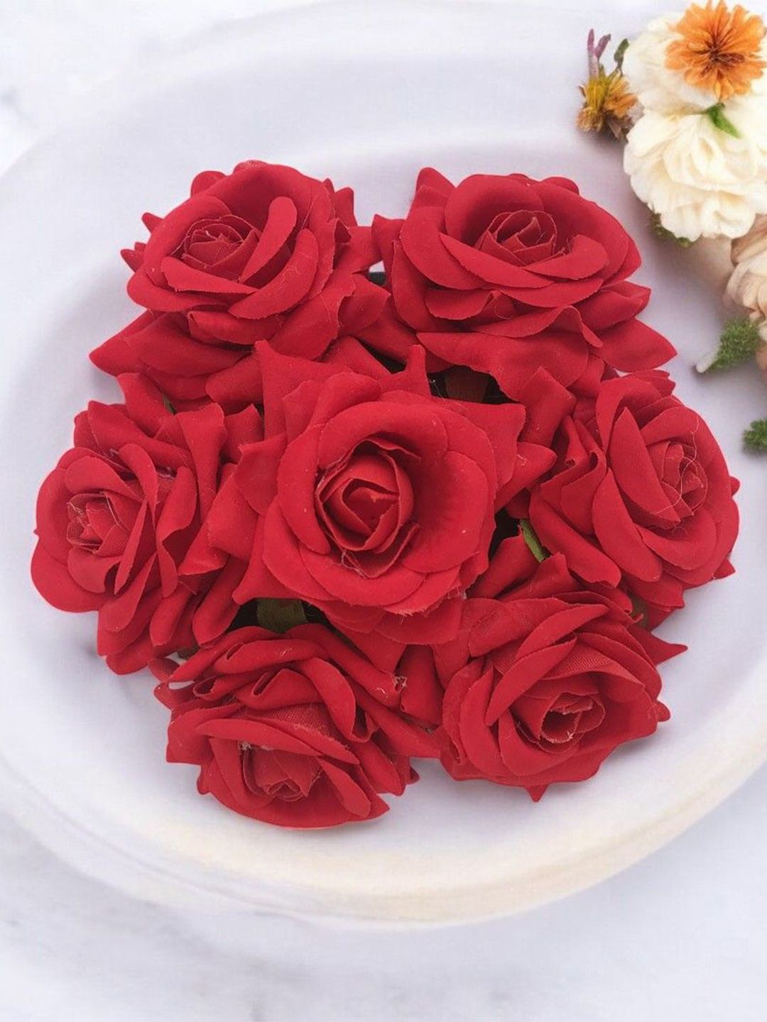 Gadinfashion Women Rose Flower Bridal Hair Bun Juda Gajra-image-4