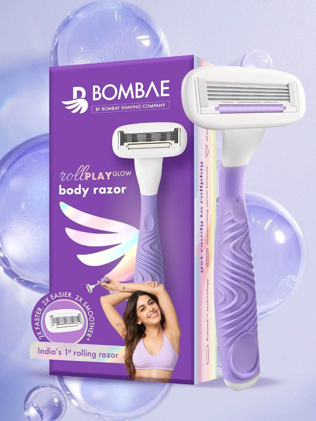 BOMBAE Set Of 2 Rollplay Body Razor With Shaving Foam - 50 g
