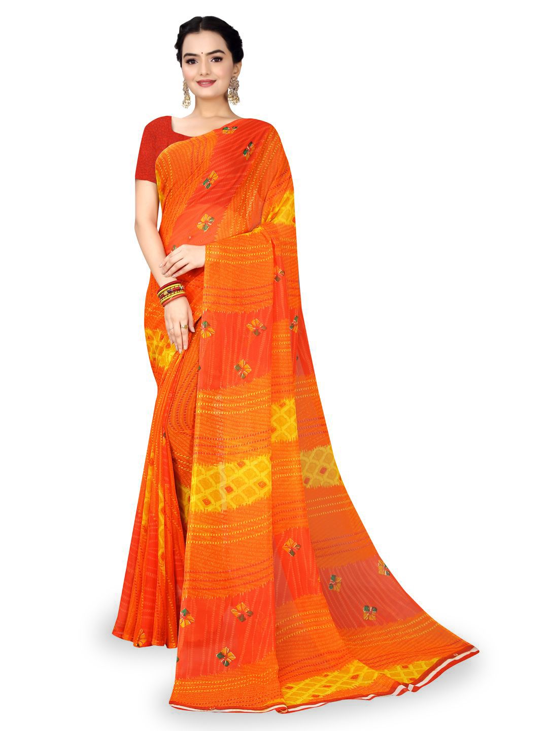 Moda Rapido Pure Georgette Saree-image-6