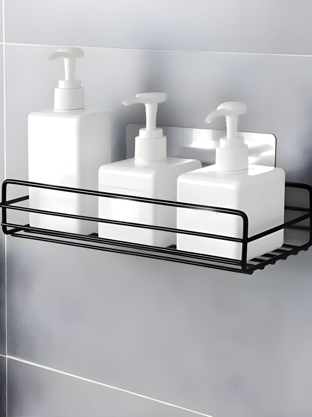 DeoDap Black Metal Bath Accessories Set-image-17