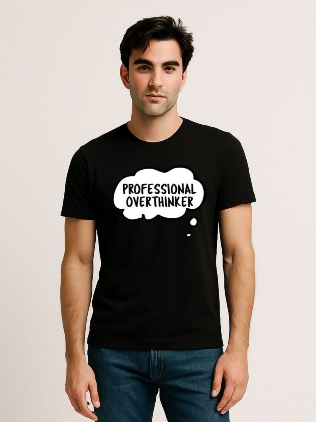 Be Crazy Men Typography Printed Round Neck Cotton T-shirt-picture-24