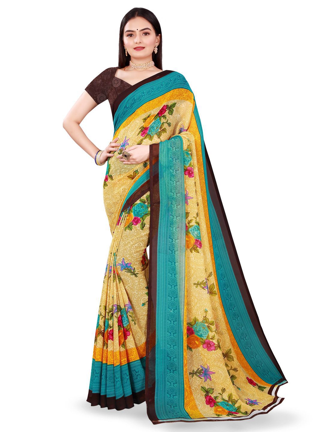 Moda Rapido Women Pure Georgette Saree-picture-20