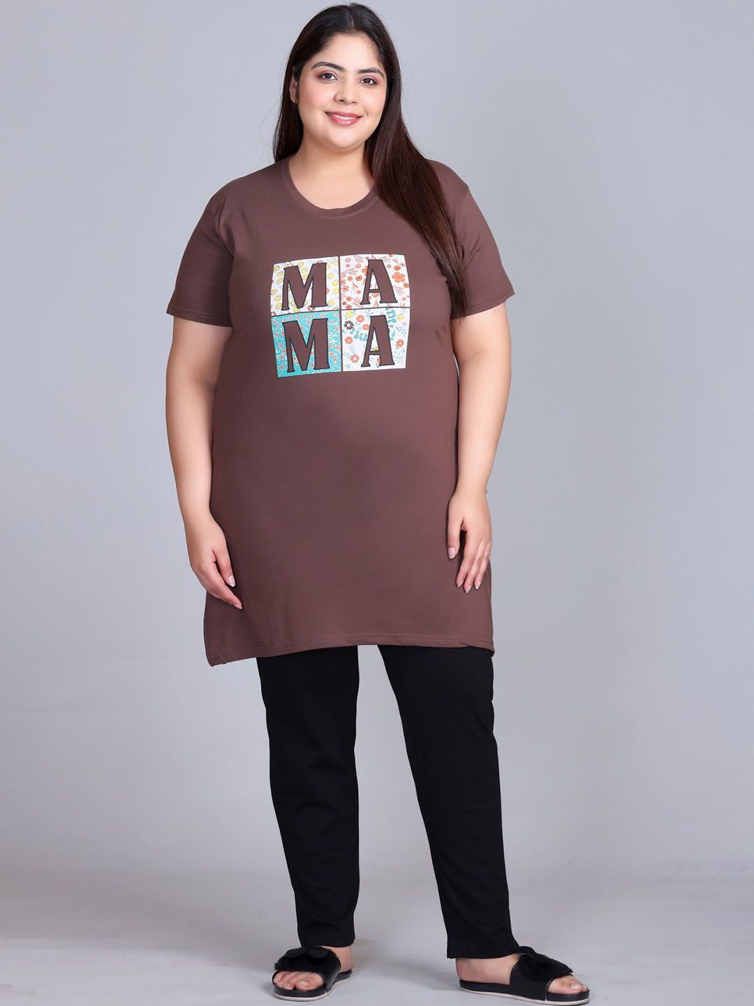 IN Love Women Plus Size Printed Night suit-picture-29