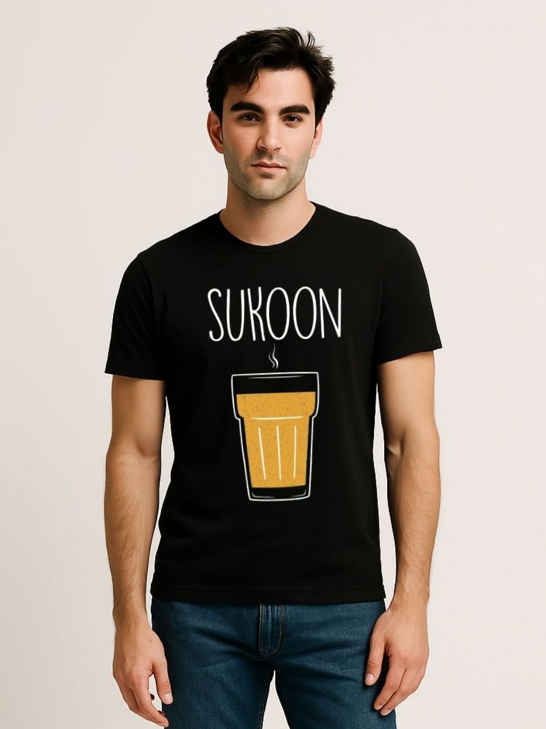 Be Crazy Men Graphic Printed Round Neck Cotton T-shirt-picture-11