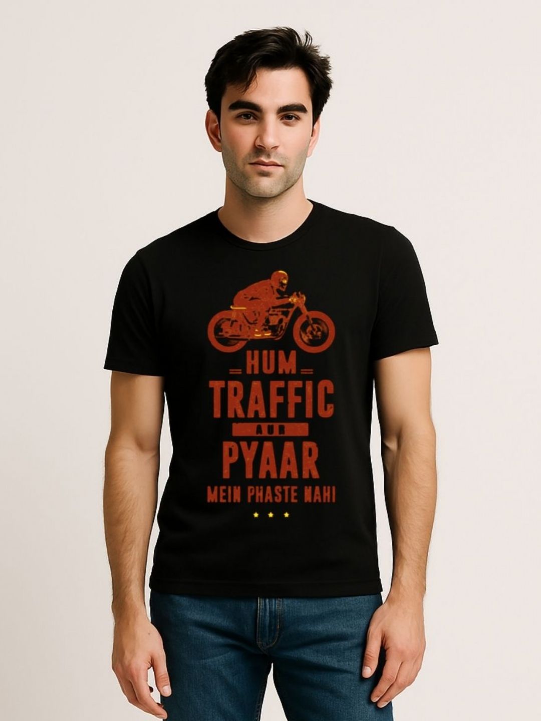 Be Crazy Men Typography Printed Casual Cotton T-shirt-picture-28