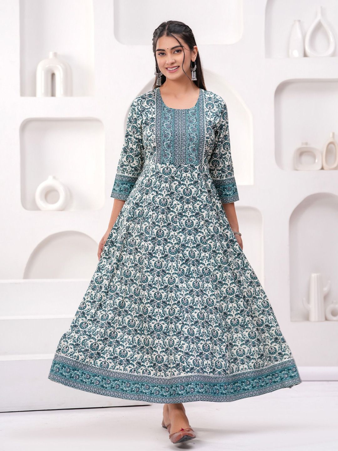 kipek Women Floral Printed Anarkali Kurta-picture-22