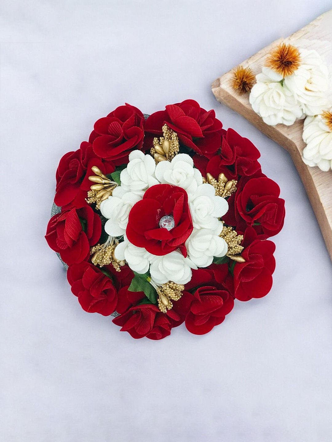 Gadinfashion Women Flower Bridal Hair Bun Juda Gajra-picture-38