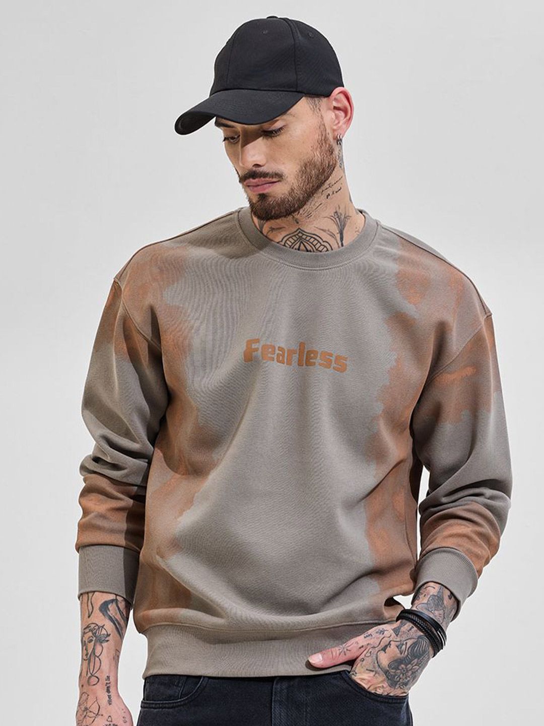 Snitch Men Grey Graphic Sweatshirts-picture-21