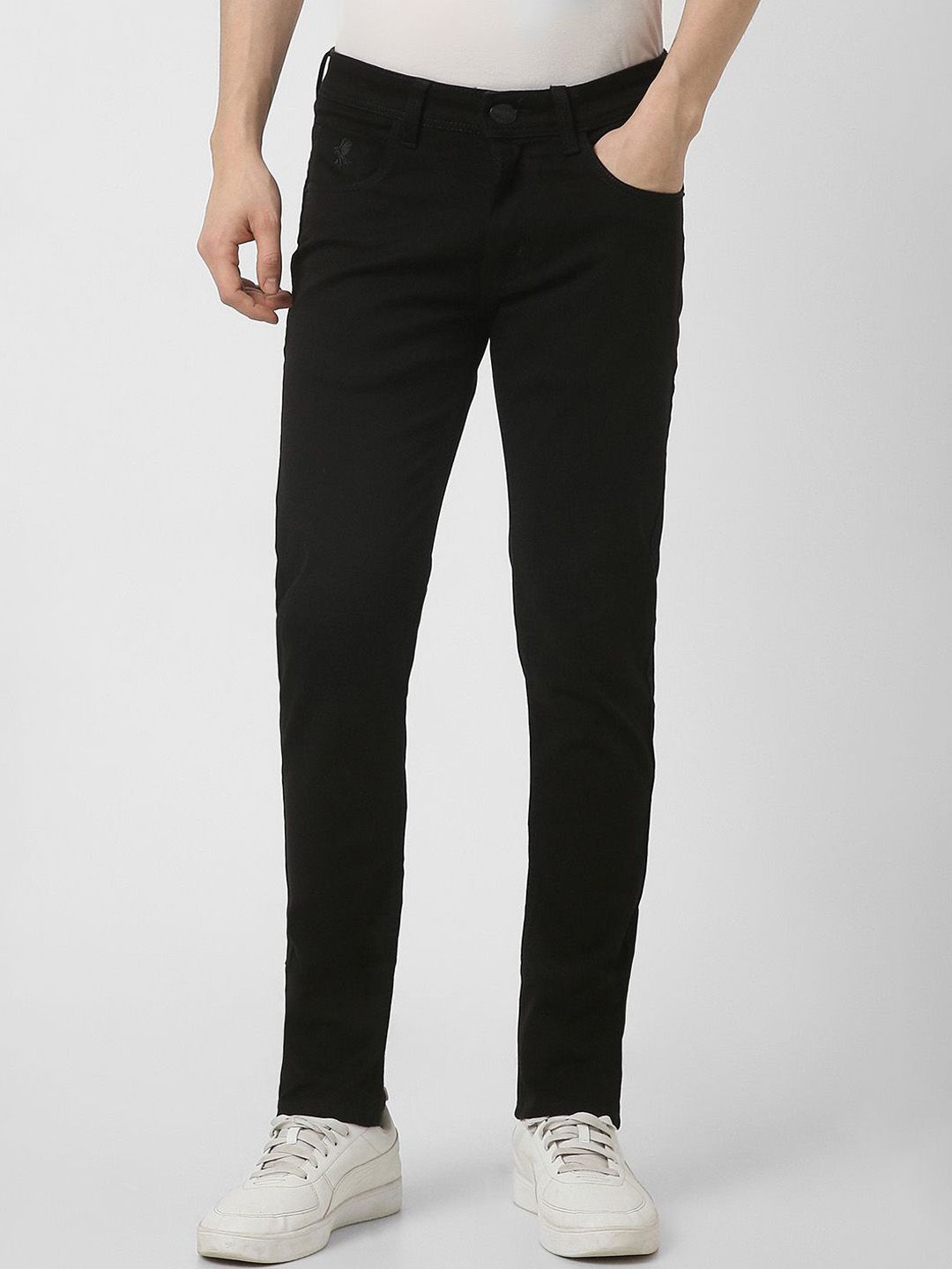 Peter England Casuals Men Slim Dark Wash Fit Mid-Rise Jeans-picture-10