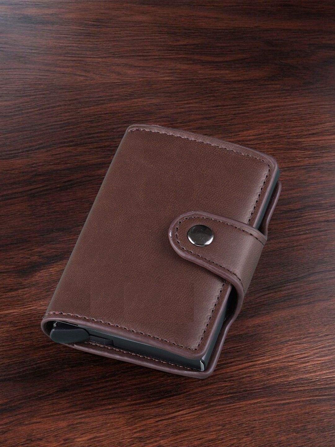 SZN Unisex Zip Detail Leather Card Holder-picture-46