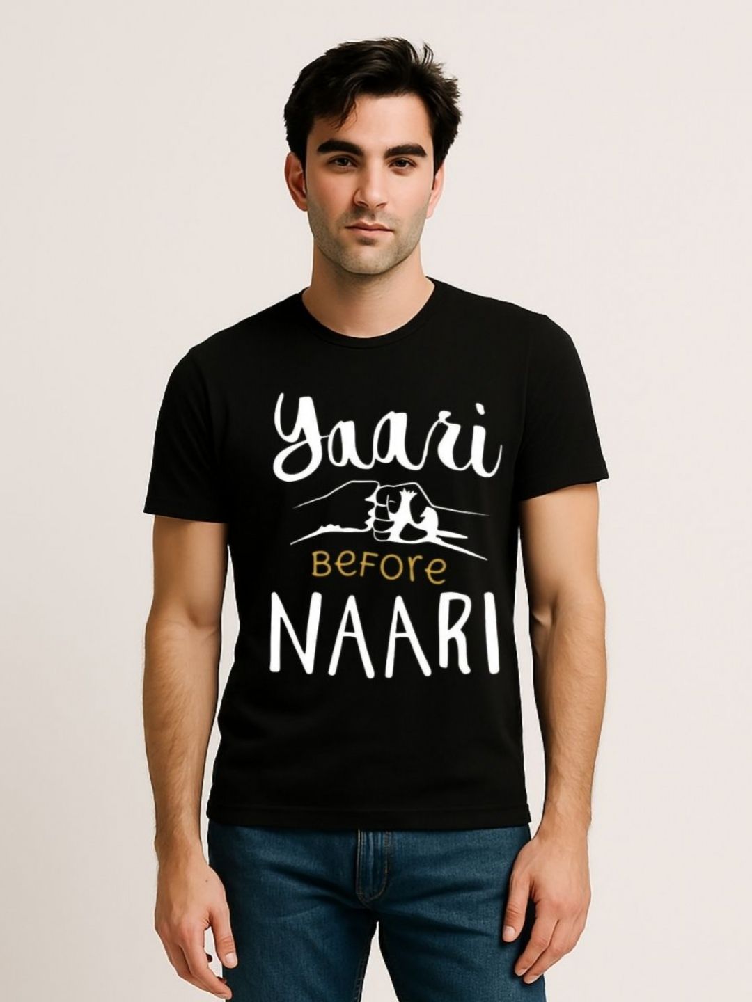 Be Crazy Men Typography Printed Round Neck Cotton T-shirt-picture-14