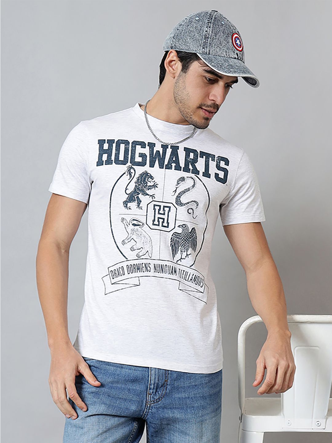 Free Authority Men Harry Potter Graphic Printed Round Neck T-shirt-picture-12