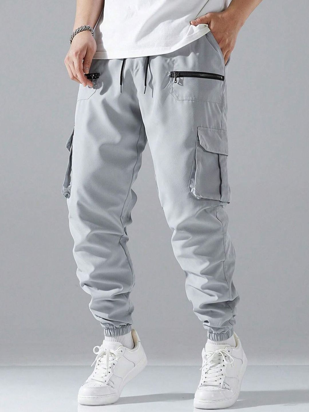 R.Code by The Roadster Life Co. Men Regular Fit High Rise Cotton Cargo Trousers-image-49