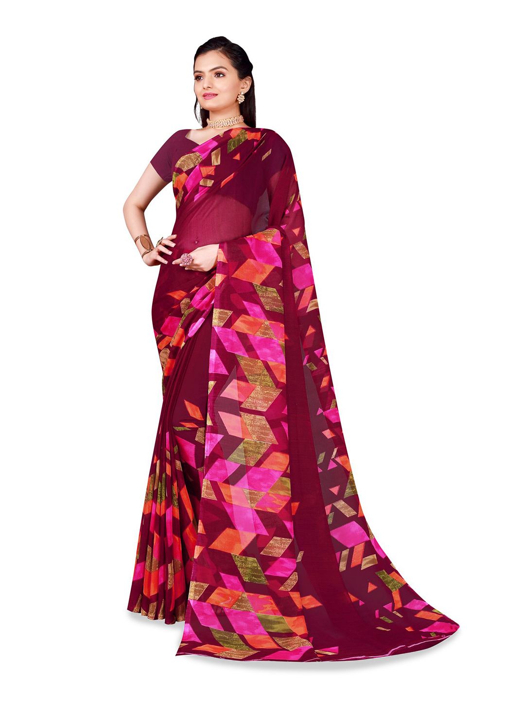 Moda Rapido Women Pure Georgette Saree-picture-21