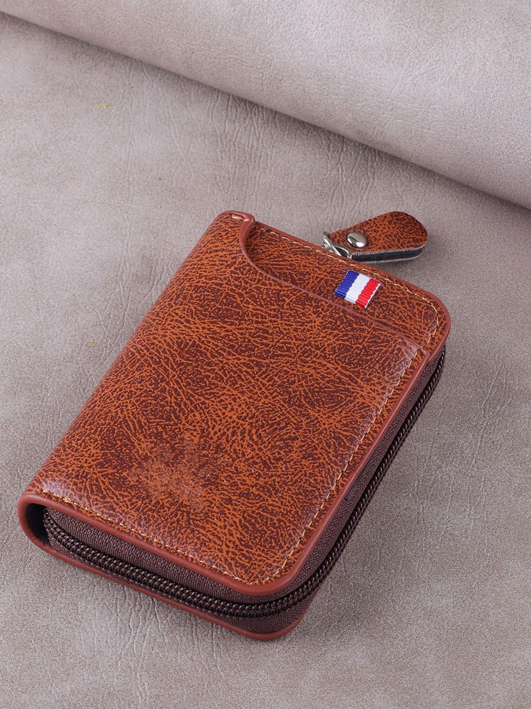 SZN Men Zip Detail Leather Card Holder-picture-47