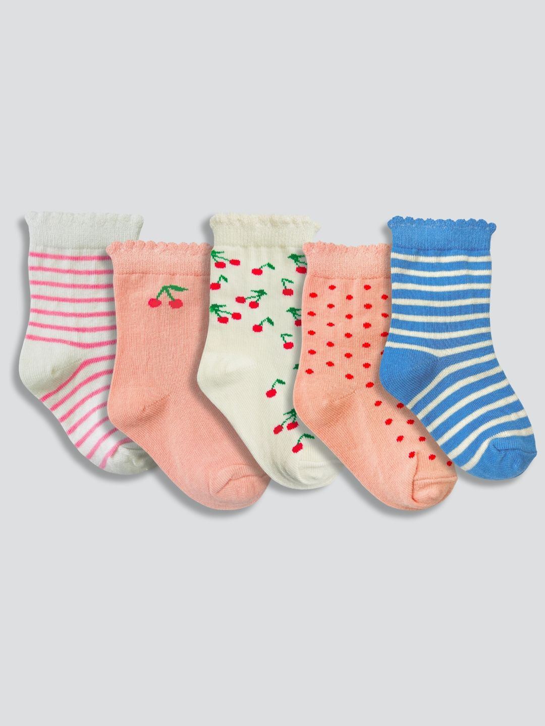 yk YKKids Pack Of 5 Ankle-Length Assorted Socks-picture-29
