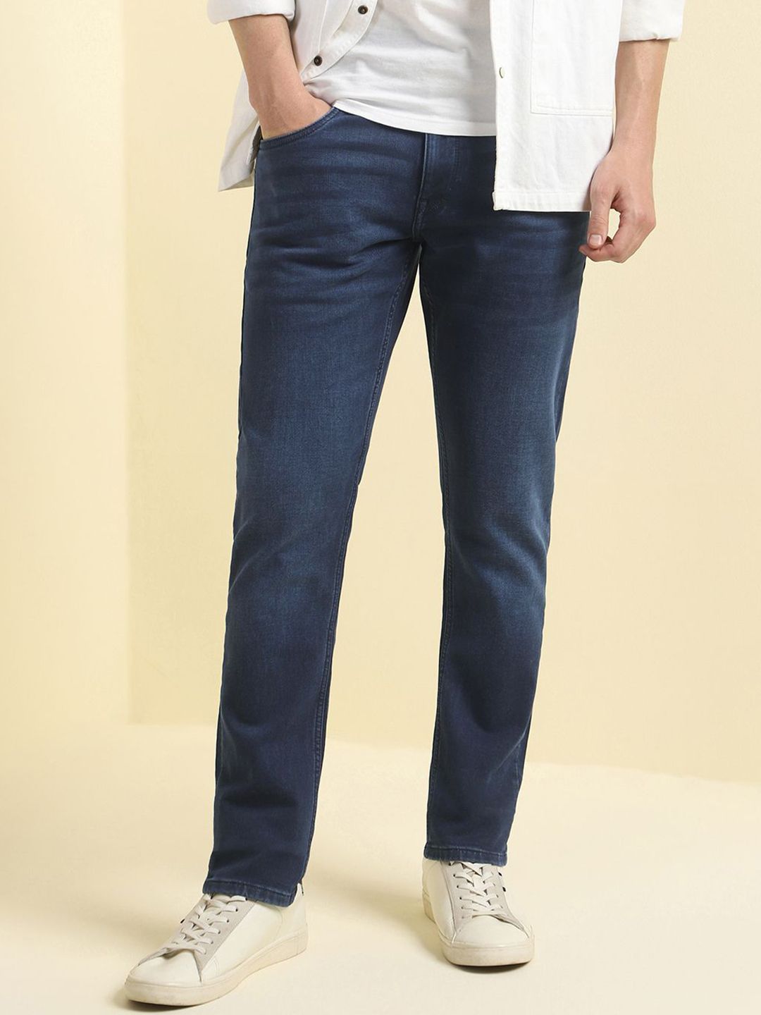 Allen Solly Men Slim Fit Mid-Rise Light Fade Jeans-picture-44