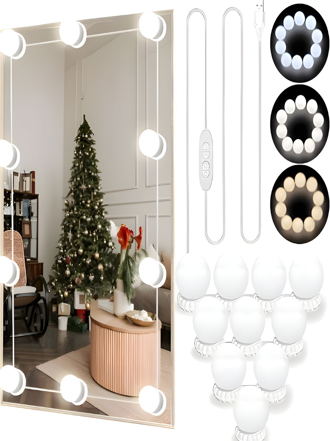 KAVYARA White Terracotta Cylinder Shaped Wall Lamp-picture-19