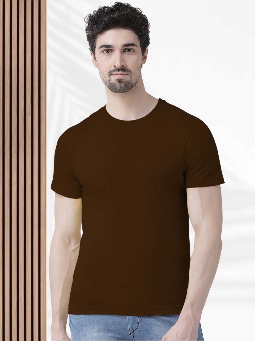 FBAR Men Solid Round Neck T-shirt-picture-26