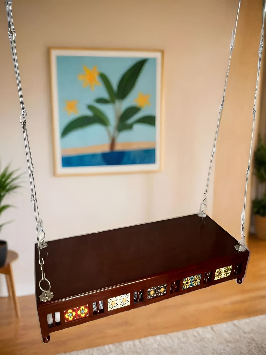 JAIRI TRADERS Brown Wooden Swings-picture-36