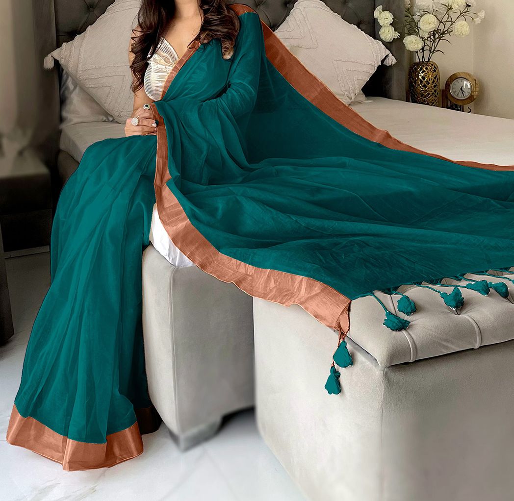 Anouk Woven Design Pure Cotton Saree