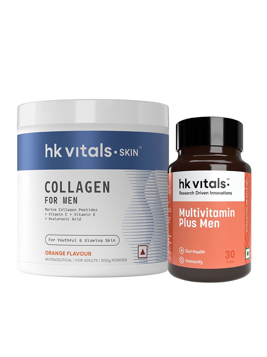 HK VITALS Set Of 2 Marine Collagen Supplement For Men- 200 g & Multivitamin Plus- 30 Tabs-picture-31