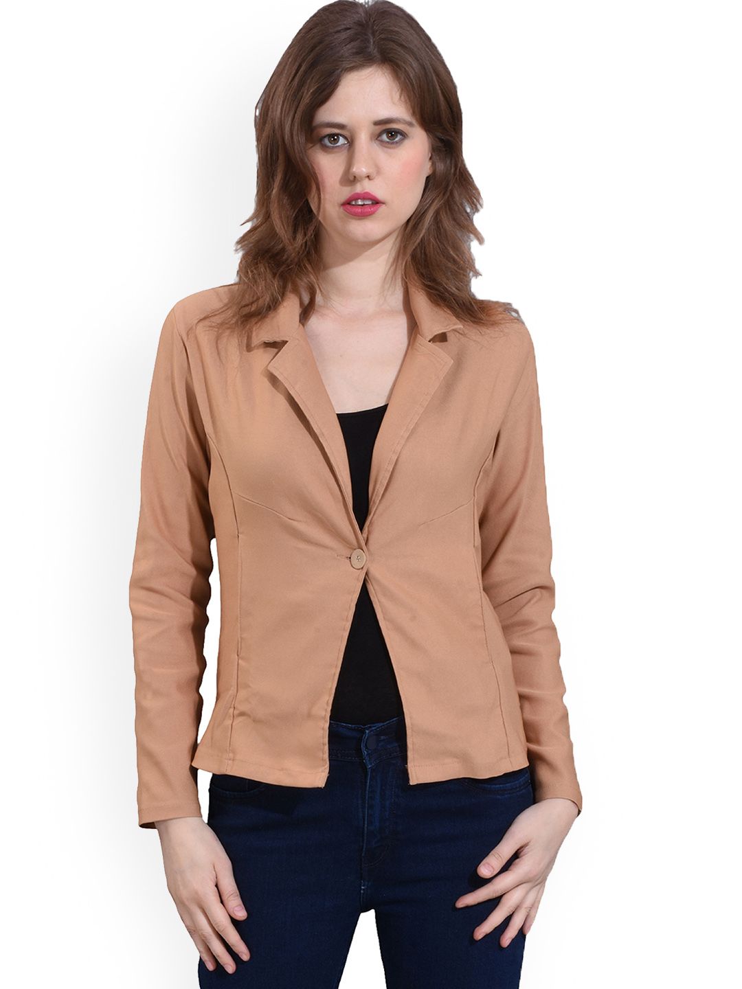 Moda Rapido Cotton Notched Lapel Collar Single-Breasted Blazer-picture-22