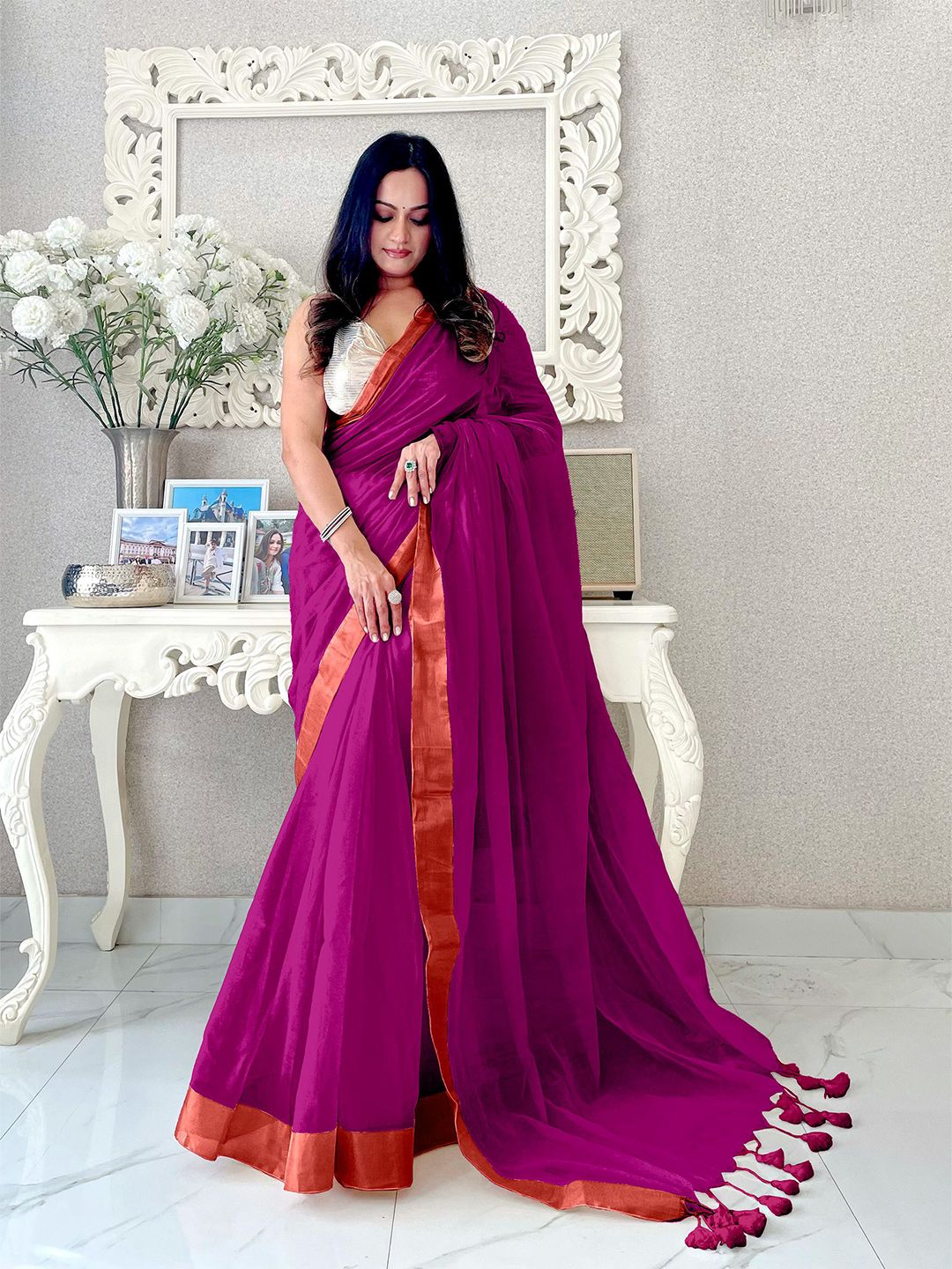 Anouk Pure Cotton Designer Saree