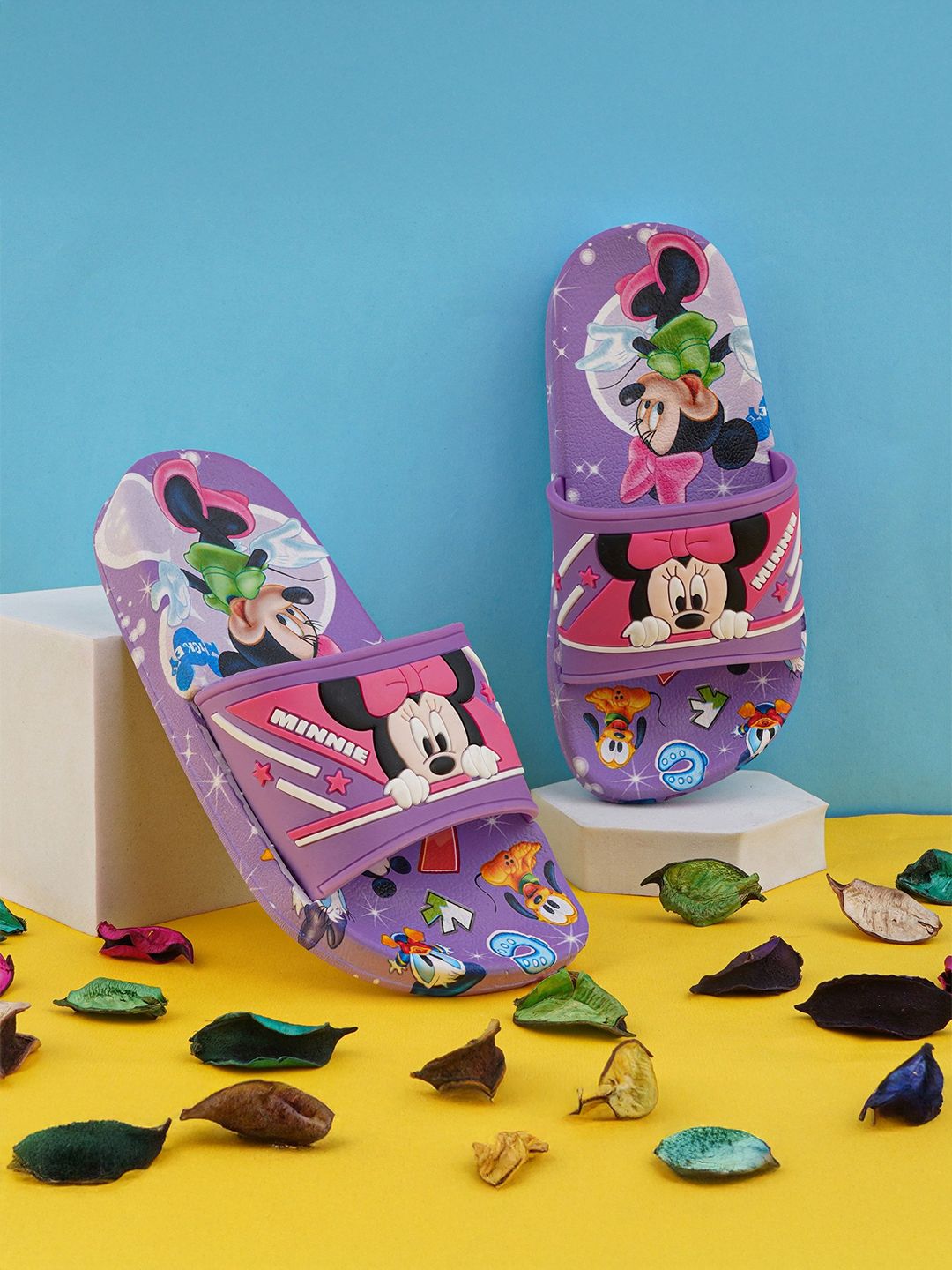 BAESD Unisex Kids Printed Rubber Sliders-picture-22