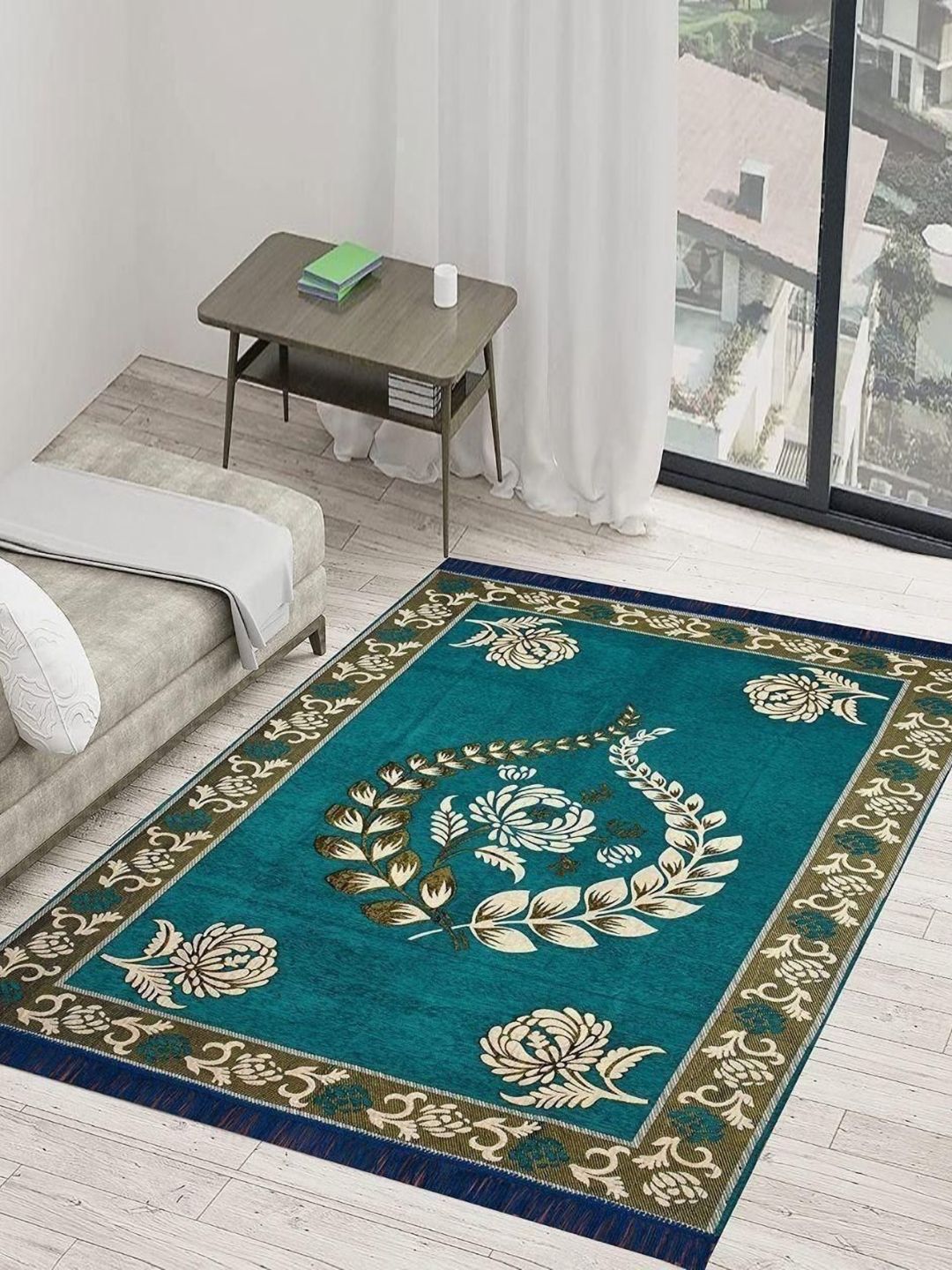 RADECOR Green Solid Anti-Skid Other Carpet-picture-25