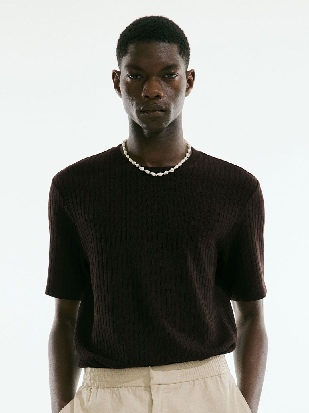 H&M Regular Fit Rib-Knit T-Shirt-picture-10