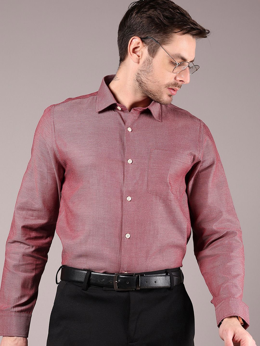 V-Mart Spread Collar Cotton Formal Shirt-picture-25