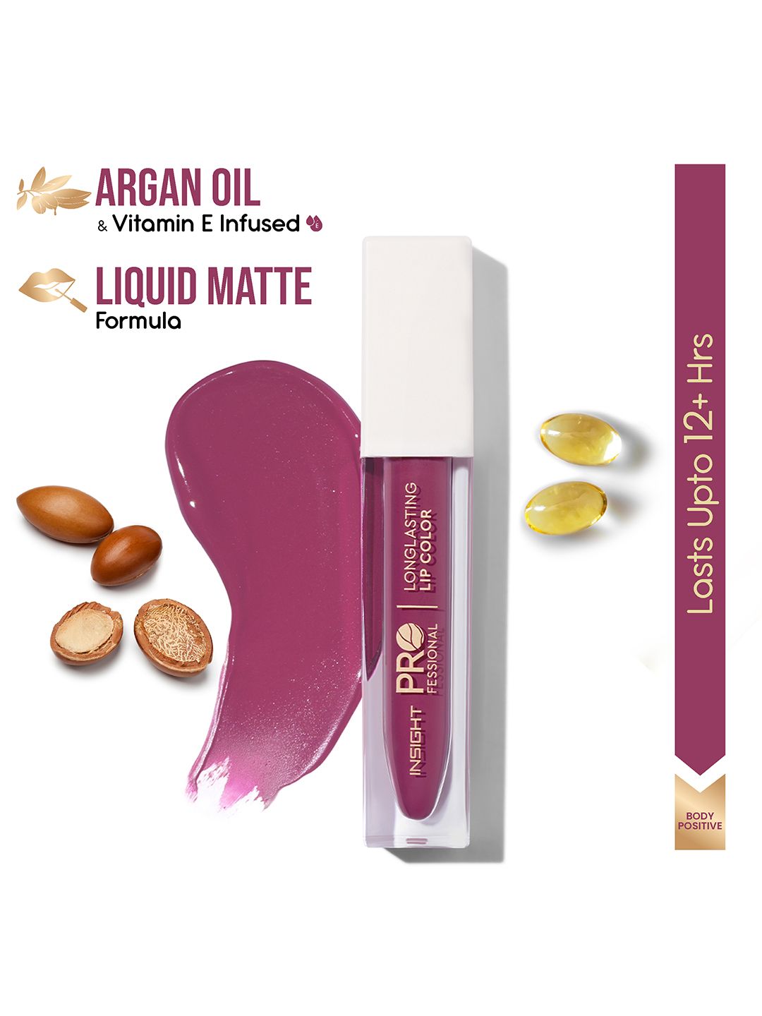 Insight Cosmetics Professional Longlasting Lip Color with Vitamin E & Argan Oil 6g - Body Positive-picture-36