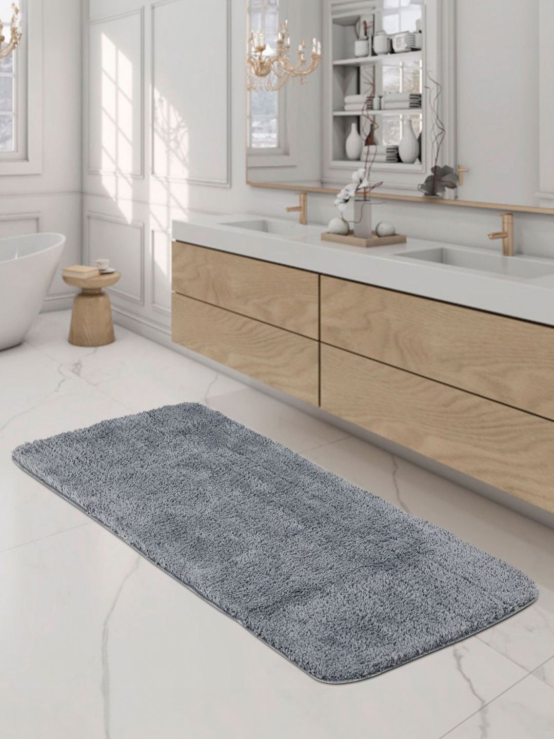 OBSESSIONS Grey Anti-Skid 2000 GSM Bath Mat-picture-50