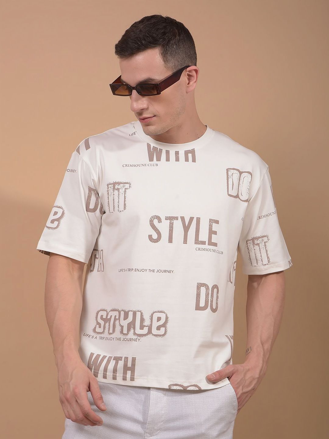 Crimsoune Club Typography Printed Slim Fit Cotton T-shirt-picture-37