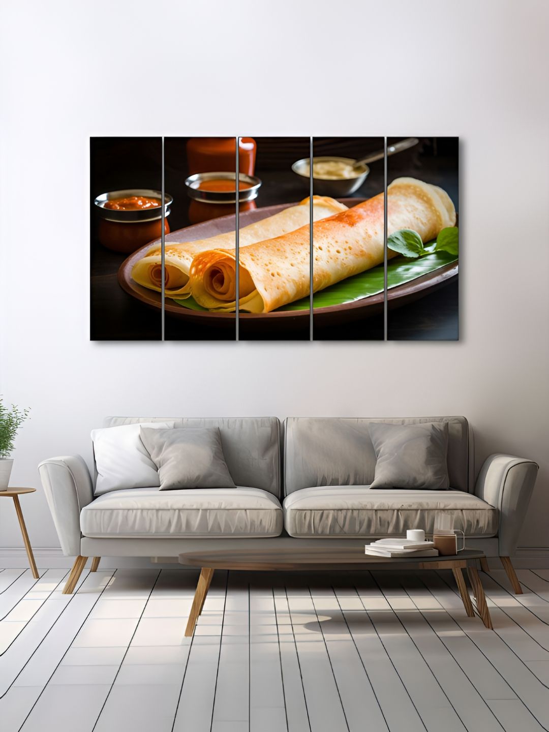 The Castle Decor Green & Brown 5 Pieces Wooden Wall Arts-picture-22