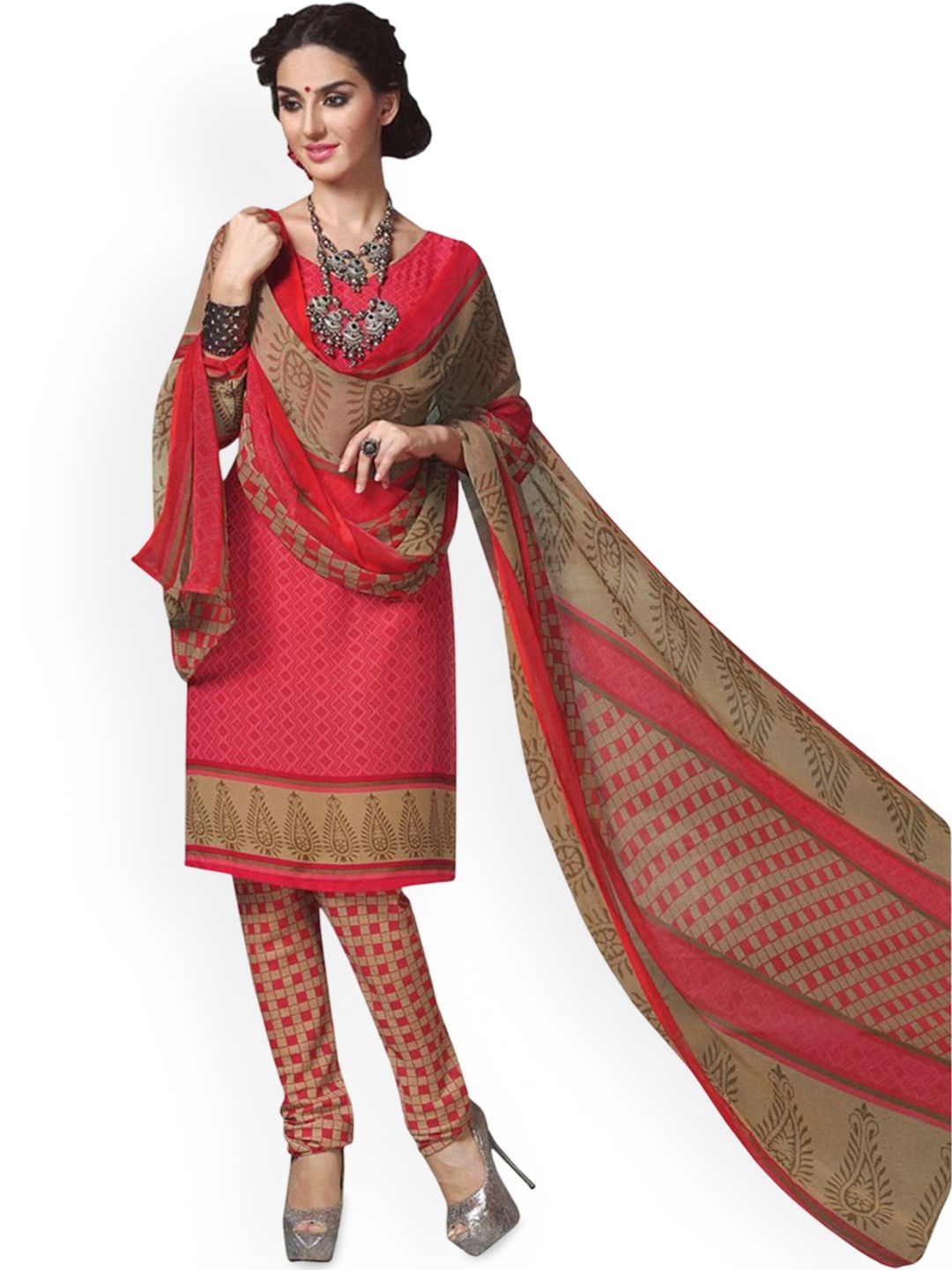 REYA Geometric Printed Unstitched Dress Material-picture-31