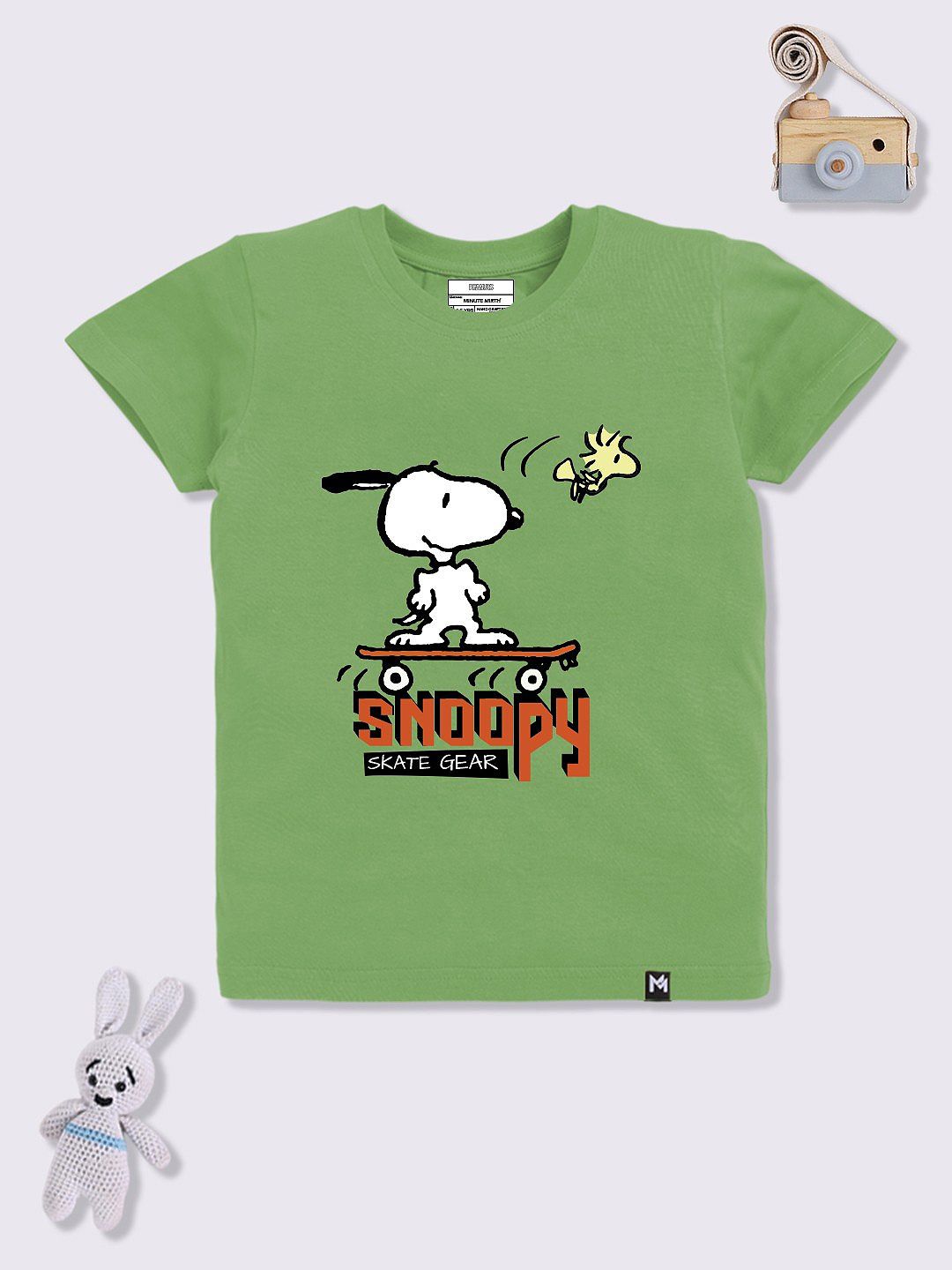 YK X Minute Mirth Boys Snoopy Printed Cotton T-shirt-picture-17