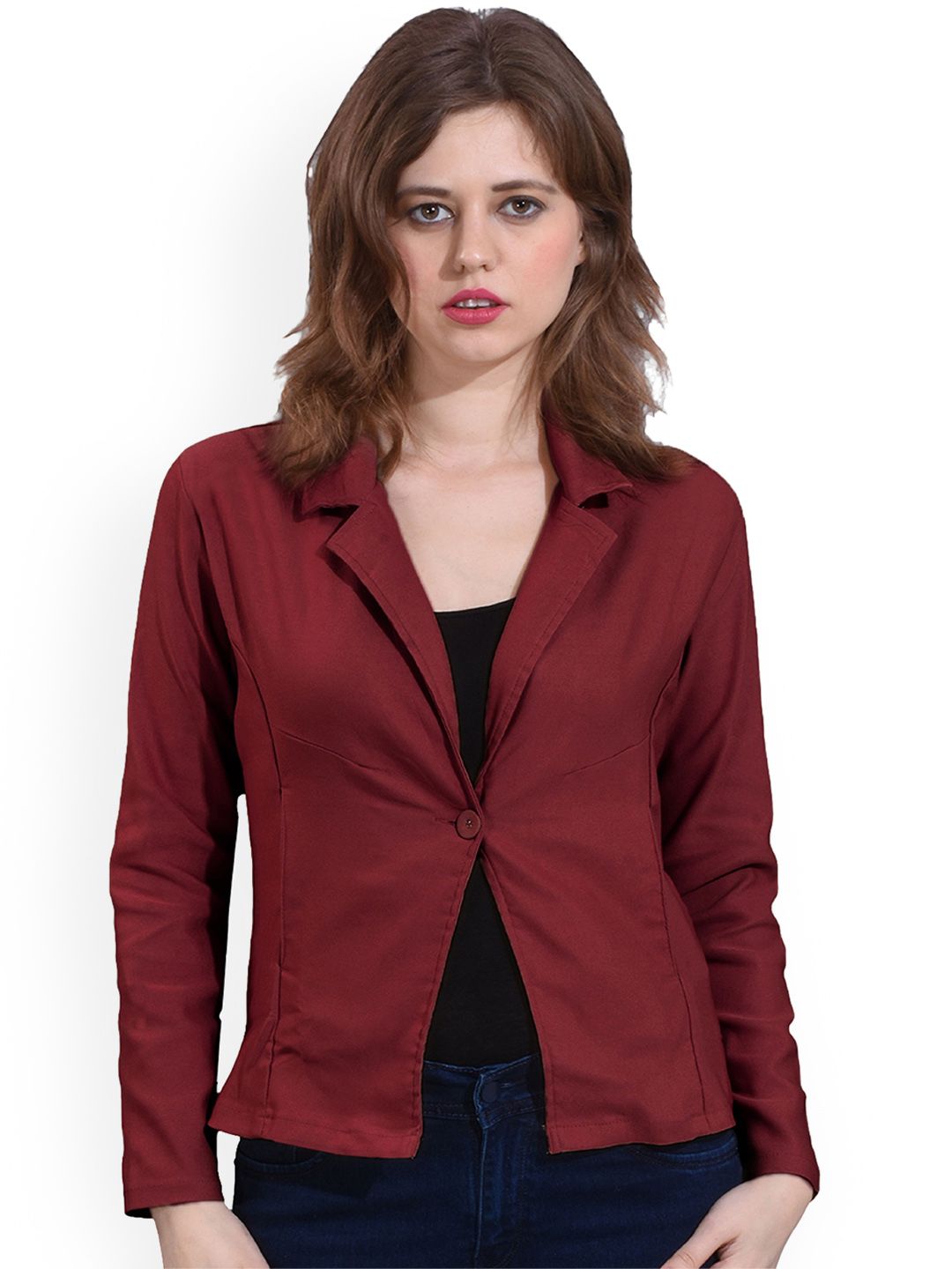 Moda Rapido Cotton Notched Lapel Collar Single-Breasted Blazer-picture-21