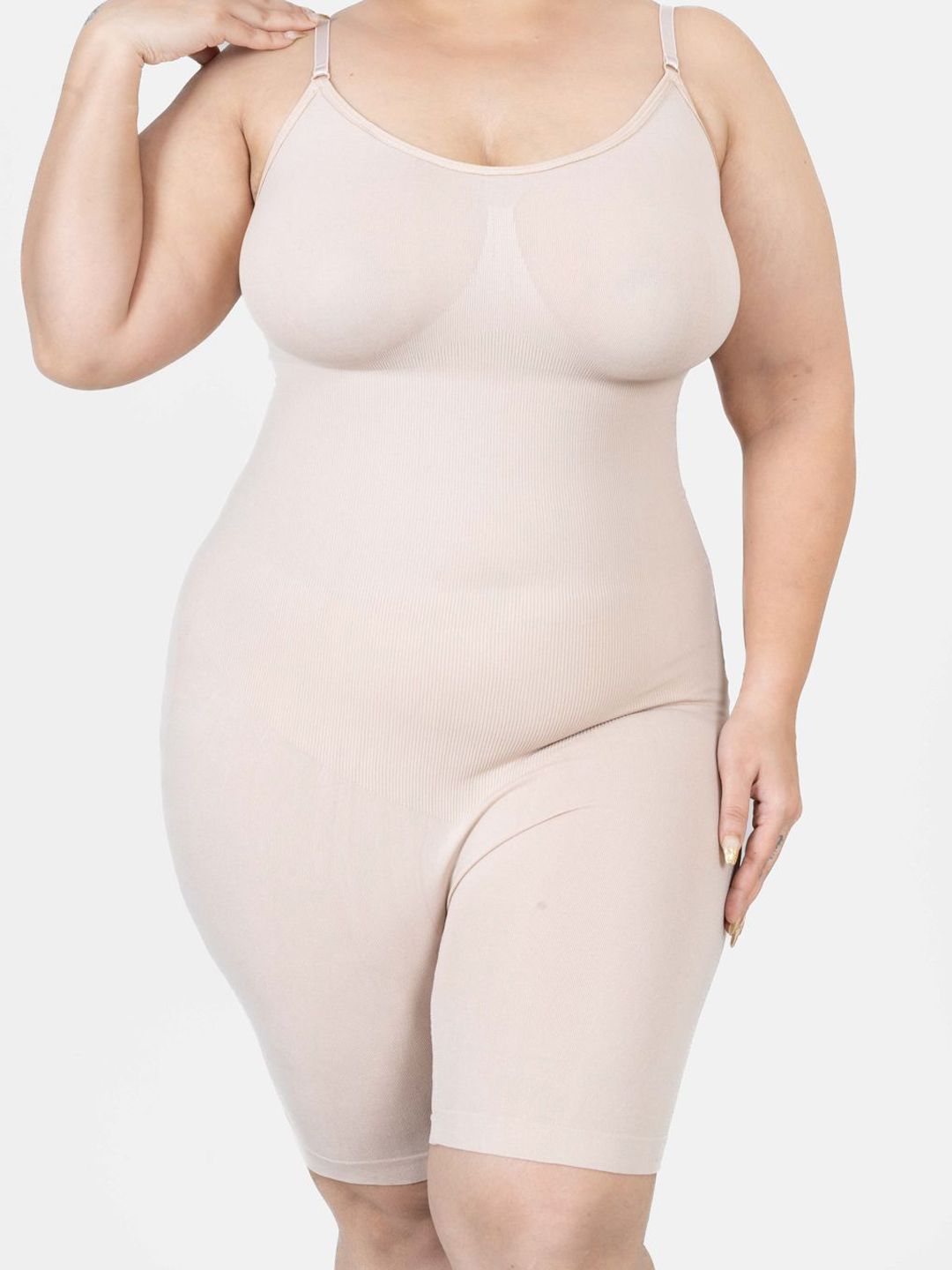 Shapercult Premium Snatched Mid Thigh Bodysuit Shapewear-picture-2